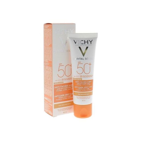 VICHY IDEAL SOLEIL SOIN ANTI-TACHE TEINTE 3EN1 SPF50+ 50ML