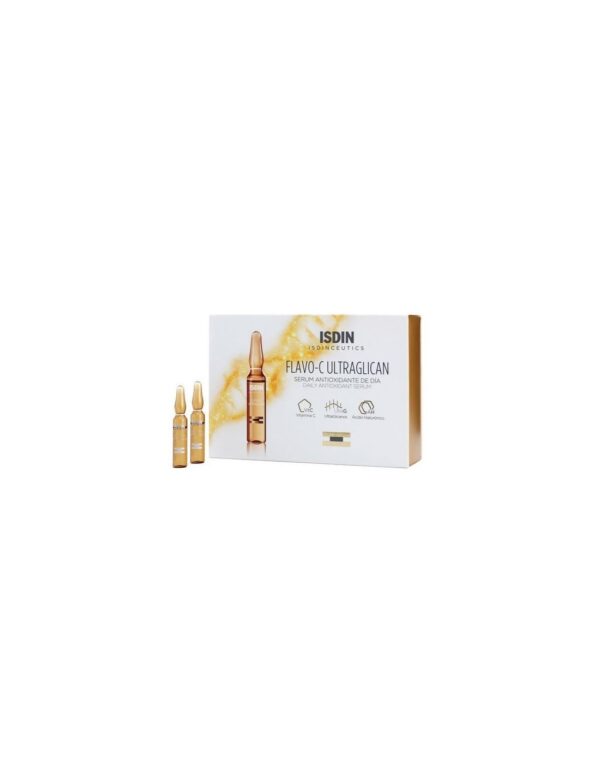 ISDIN FLAVO-C ULTRAGLICAN SERUM ANTIOXYDANT JOUR B10 AMPOULES