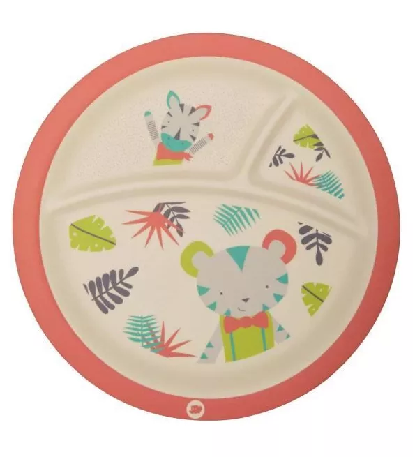 BEBE CONFORT ASSIETTE APPRENTISSAGE AVEC COMPARTIMENTS BAMBOO JUNGLE VIBES REF 3105207100