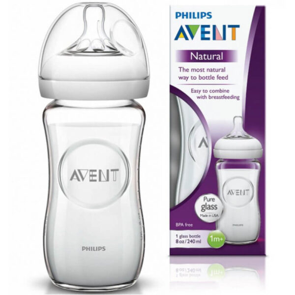 AVENT NATURAL BIBERON VERRE CAM 240ML REF SCF053/17