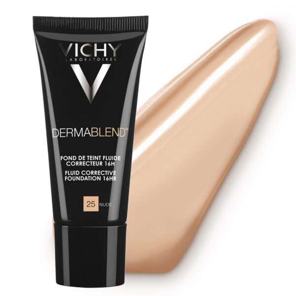 VICHY DERMABLEND FOND DE TEINT FLUIDE CORRECTEUR 16H N25 NUDE 30ML