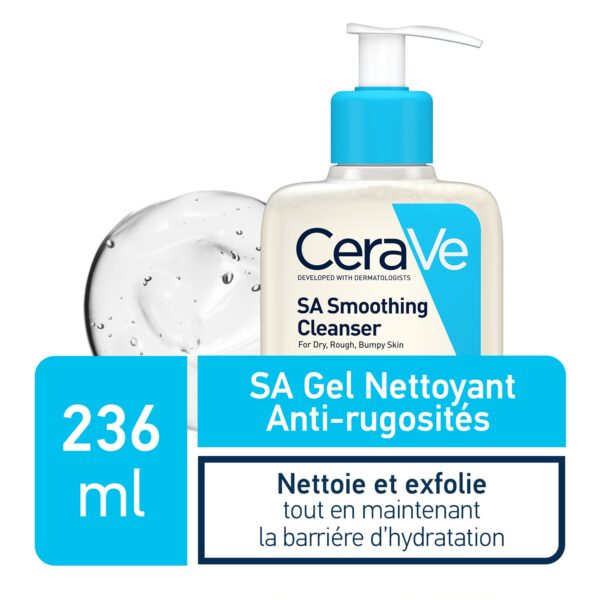 CERAVE SA GEL NETTOYANT ANTI-RUGOSITES PEAU SECHE ET RUGUEUSE 236ML