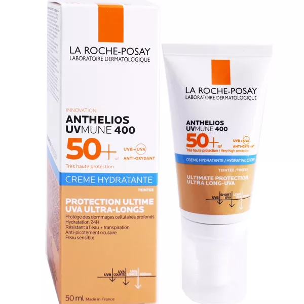 LA ROCHE POSAY ANTHELIOS UVMUNE 400 SPF50+ CREME FONDANTE TEINTEE PEAUX SECHES 50ML