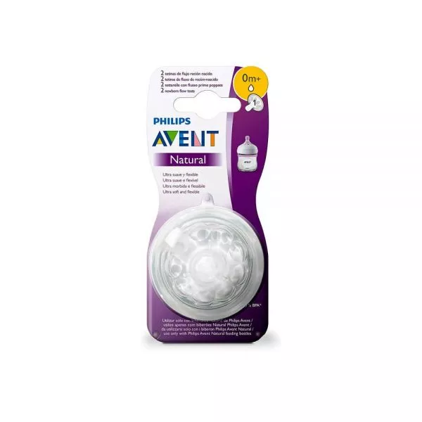 AVENT TETINES NATURAL B2 +1 MOIS REF 042/27