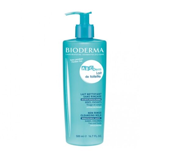 BIODERMA ABCDERM LAIT DE TOILETTE NETTOYANT SANS RINCAGE 500ML