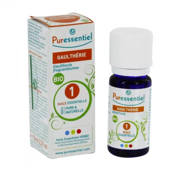 PURESSENTIEL HUILE ESSENTIELLE GAULTHERIE BIO 10ML