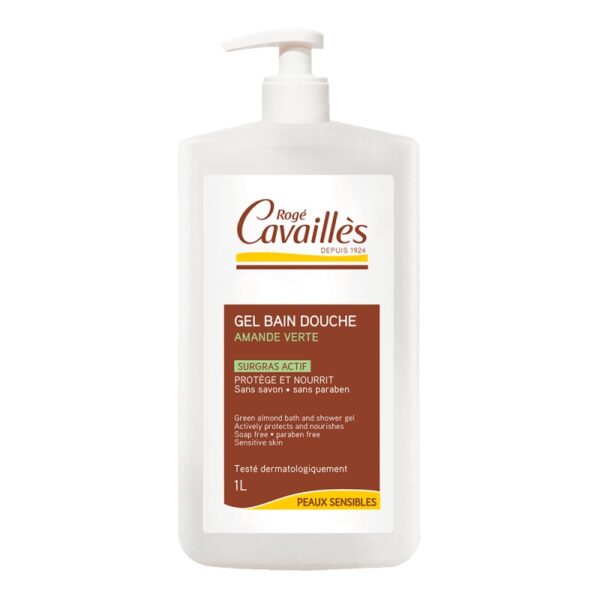 ROGE CAVAILLES GEL SURGRAS BAIN ET DOUCHE AMANDE VERTE 1L