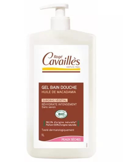 ROGE CAVAILLES GEL BAIN DOUCHE HUILE DE MACADAMIA 1L