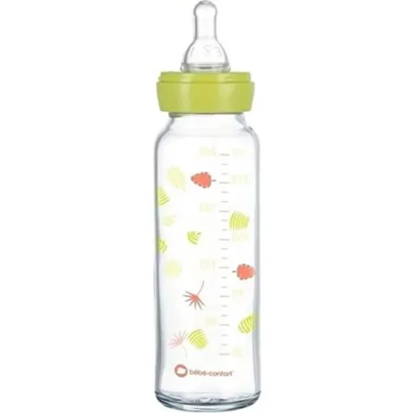 BEBE CONFORT BIBERON DROIT JUNGLE VIBES 0-12 MOIS D1 240ML REF 7141