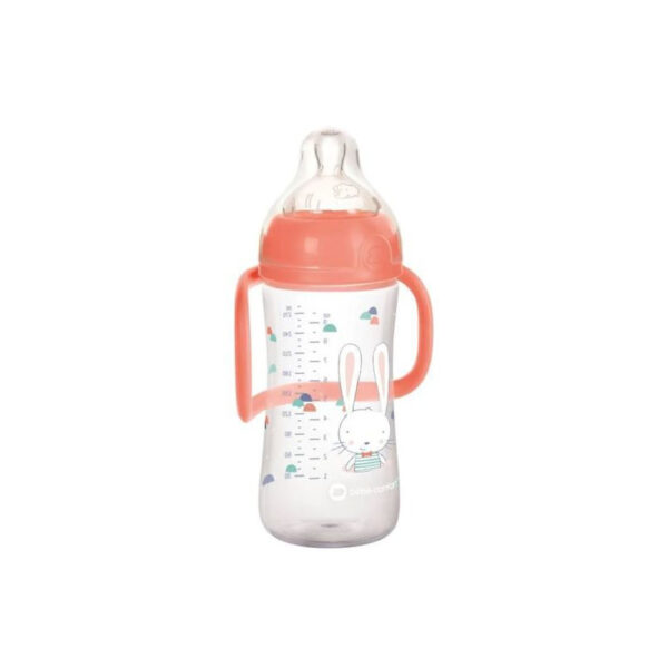 BEBE CONFORT BIBERON EMOTION AVEC POIGNÉES CORAIL 270 ML REF 8129