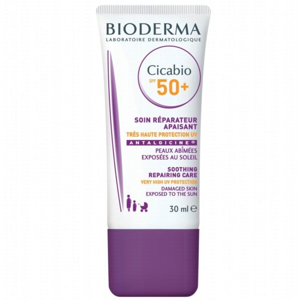 BIODERMA CICABIO SPF50+ SOIN REPARATEUR APAISANT 30ML