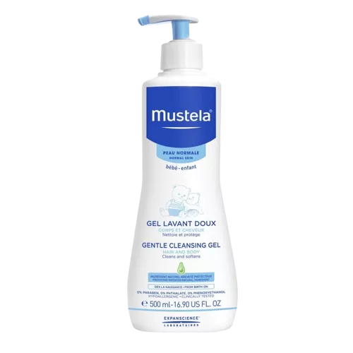 MUSTELA PACK GEL LAVANT 5OOML + LAIT DE TOILETTE 200ML + CREME DE CHANGE 100ML + LINGETTE