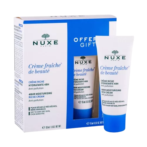 NUXE COFFRET CREME FRAICHE DE BEAUTE CREME RICHE 30ML + CREME RICHE 15ML