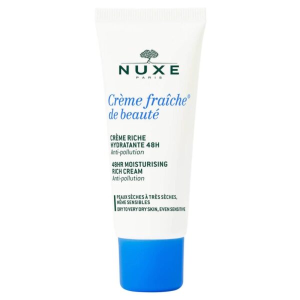 NUXE CREME FRAICHE DE BEAUTE CREME RICHE HYDRATANTE 48H PEAUX SECHES A TRES SECHES 30ML