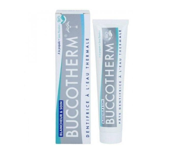 BUCCOTHERM DENTIFRICE BLANCHEUR ET SOIN BIO GOUT MENTHE 75ML